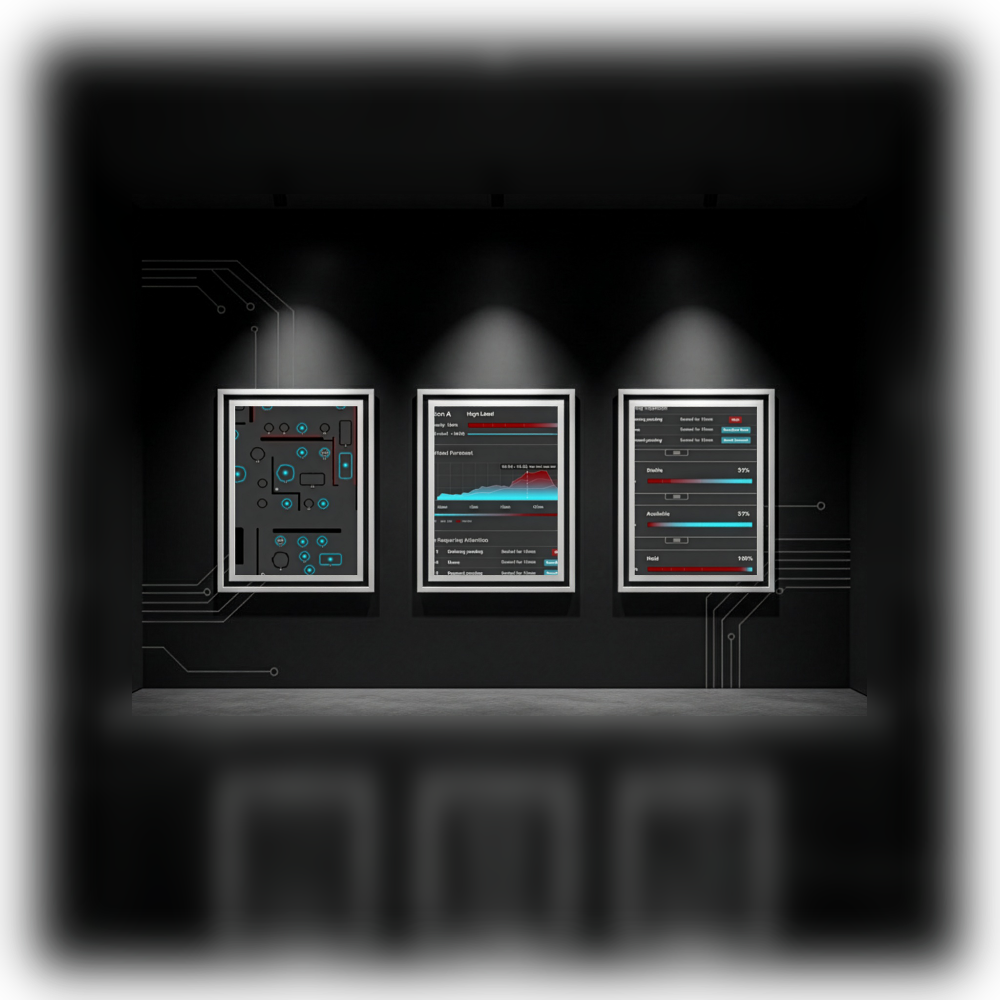 When Things Go to Seat project cover - dark dashboard with blue table glows